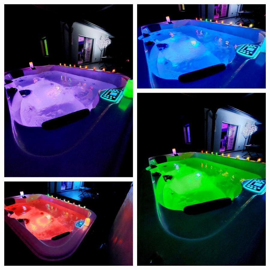 Un Sejour Romantique En Couple Avec Jacuzzi Prive Chromotherapie Jardin Maison Privee Ychoux ภายนอก รูปภาพ