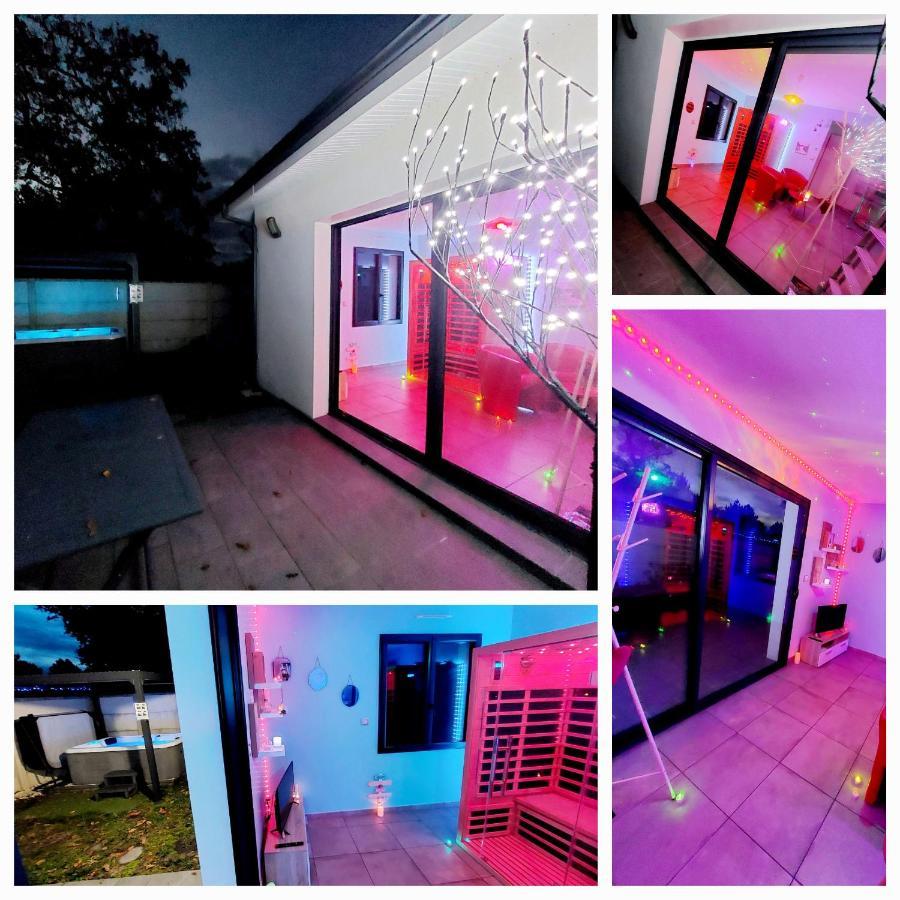 Un Sejour Romantique En Couple Avec Jacuzzi Prive Chromotherapie Jardin Maison Privee Ychoux ภายนอก รูปภาพ
