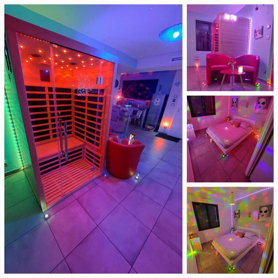 Un Sejour Romantique En Couple Avec Jacuzzi Prive Chromotherapie Jardin Maison Privee Ychoux ภายนอก รูปภาพ